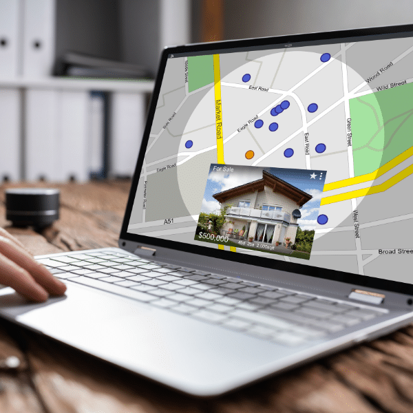 Utah home buyer showing property value analysis to seller